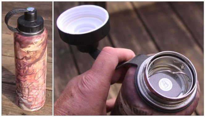 GEAR-STRAINER TOP THERMO BOTTLE