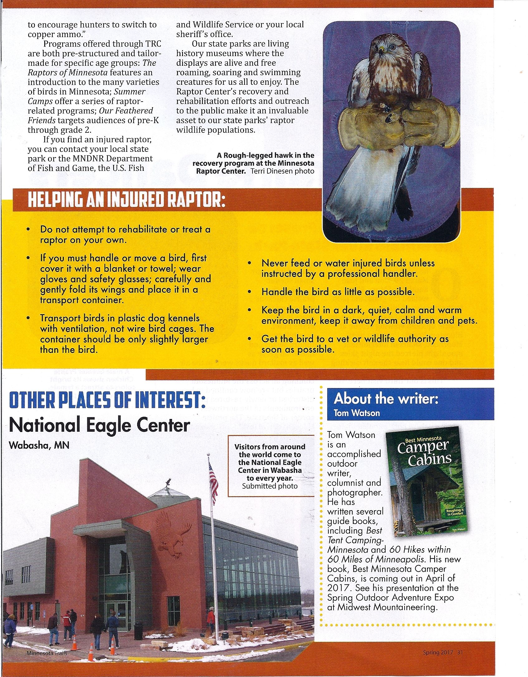 ARTICLE-RAPTOR CENTER-MN TRAILS2