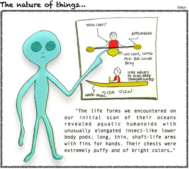 CARTOON-ALIEN ENCOUNTER