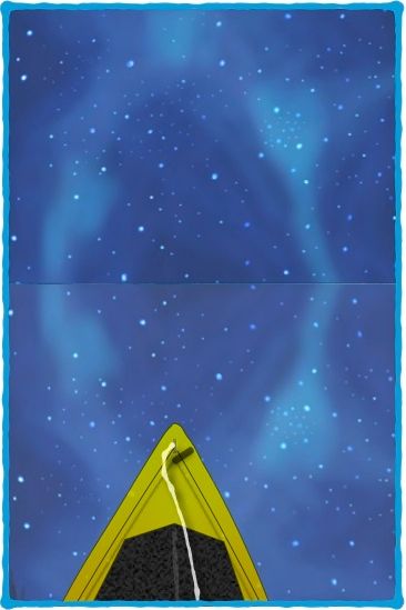 kayak-starry horizon