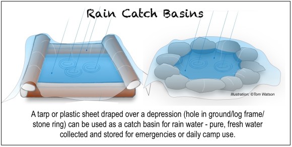 ILLUST-RAIN CATCH WATER BASINS